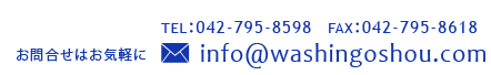 お問合せ　電話番号042-795-8598